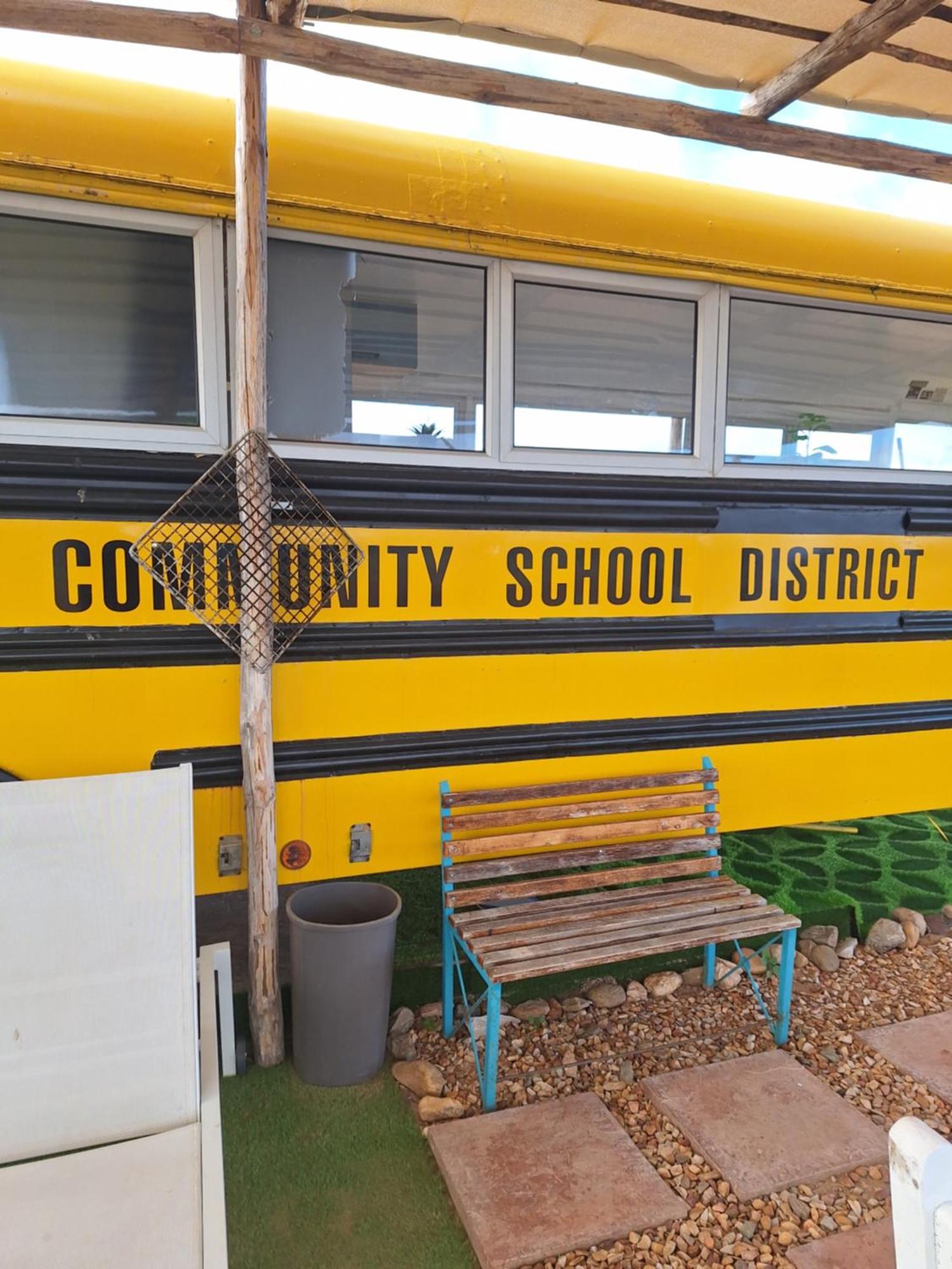 Campsite Yellow Karoo School Bus *