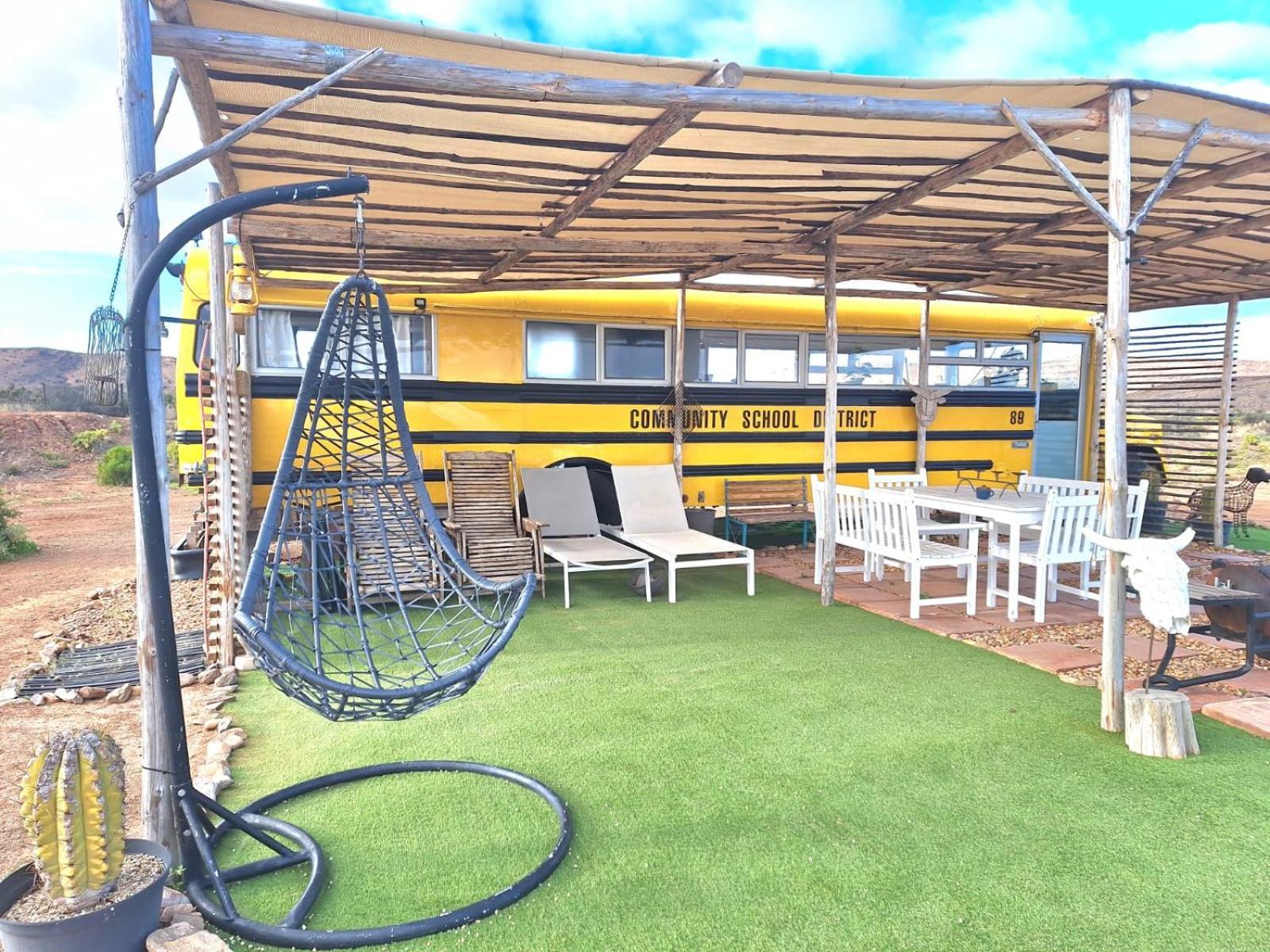Campsite Yellow Karoo School Bus Ladismith